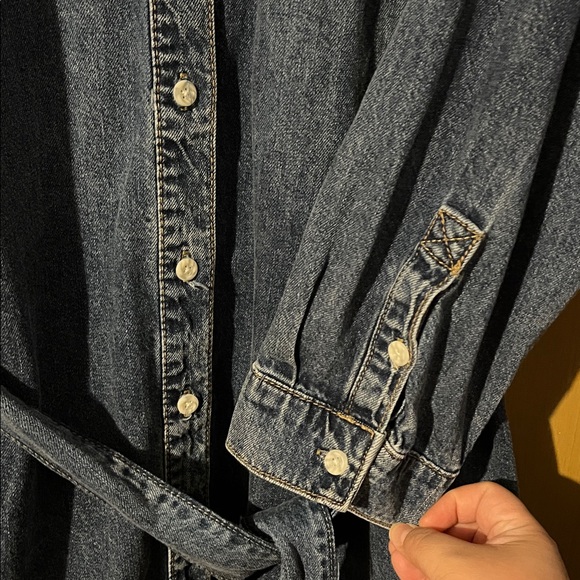 Ava & Viv Blue Long Sleeve Denim Dress - Picture 8 of 12